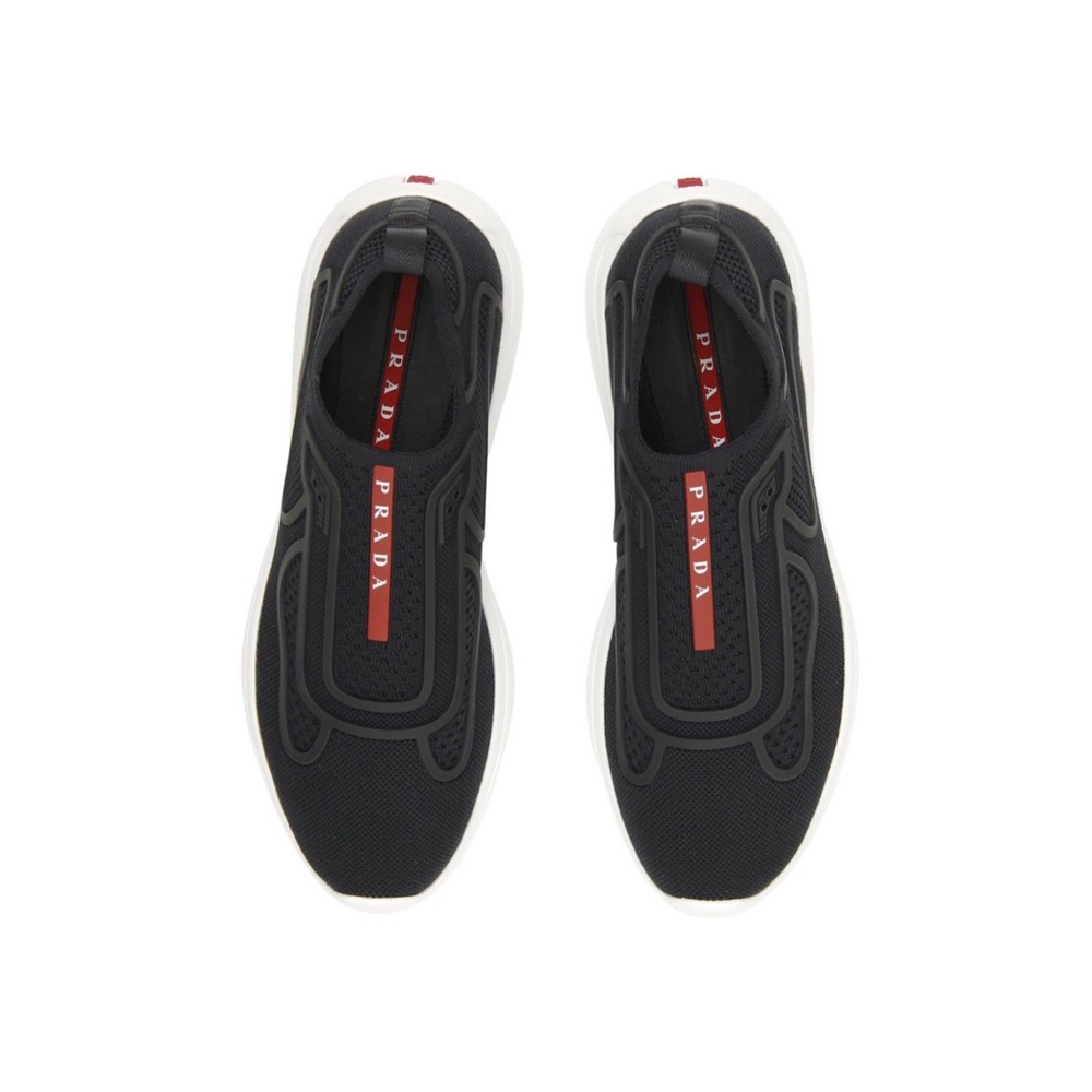 New PRADA “America’s Cup” Rubber Trimmed Technical Mesh Slip-On Sneaker